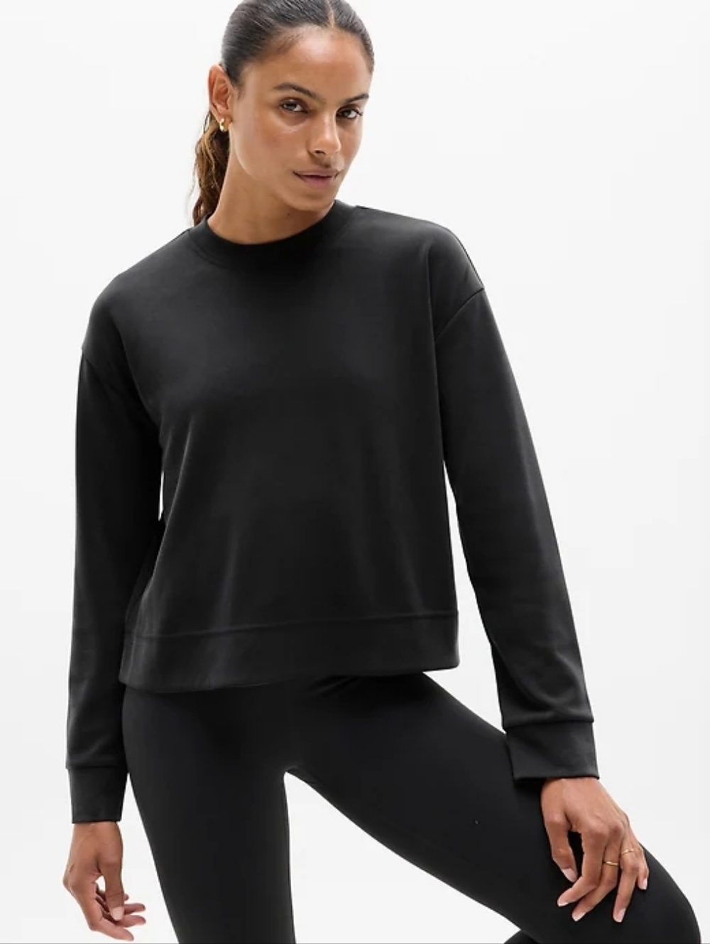 Athleta SEASOFT CREWNECK SWEATSHIRT SIZE XS NWT